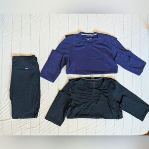 women's thermal set - patagonia capilene, smartwool